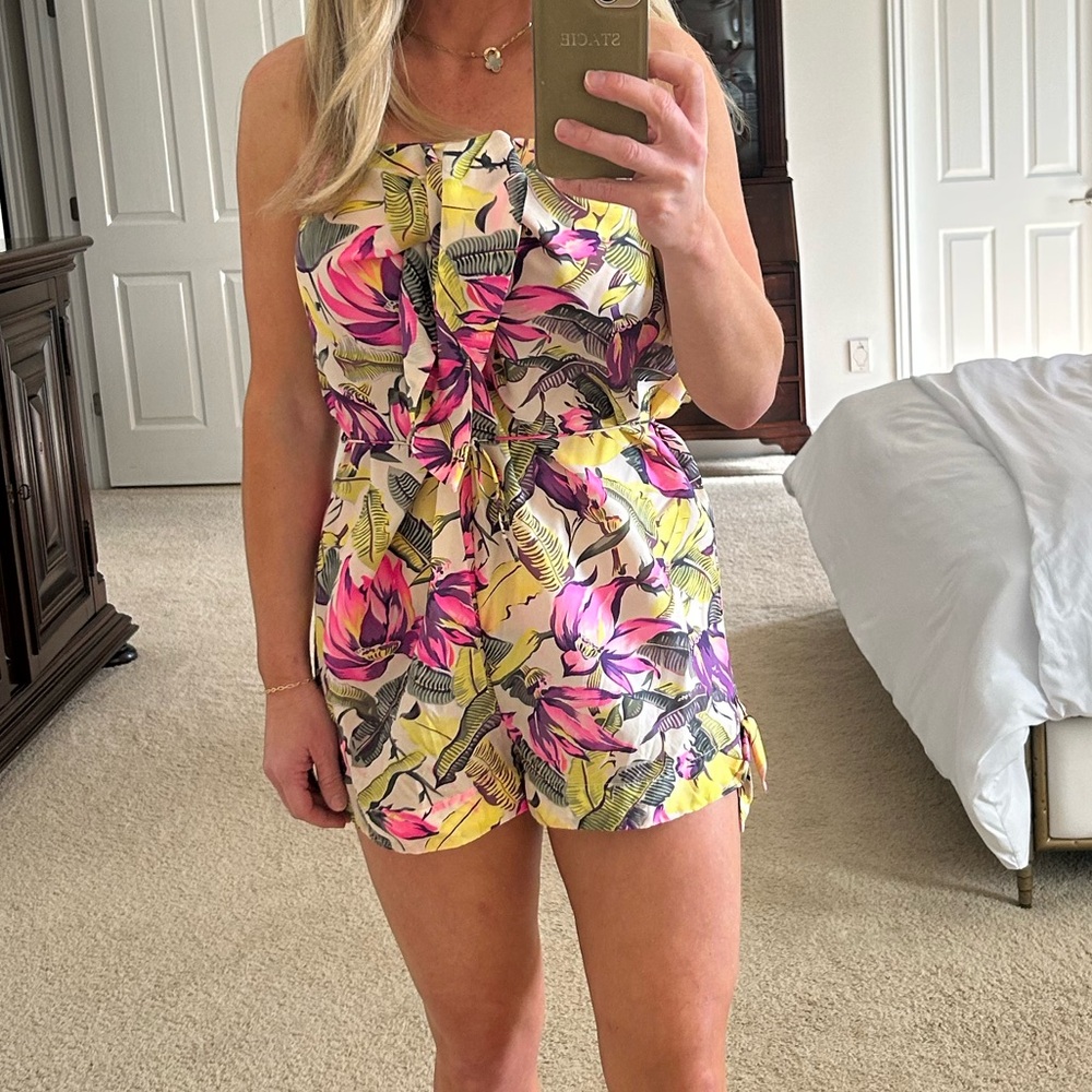 Zimmerman floral silk romper. Size 1